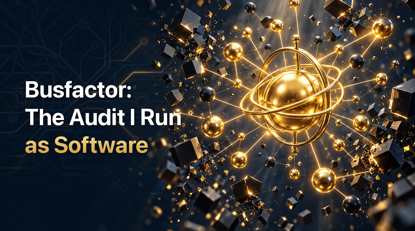 Busfactor: The Audit I Run as a Fractional CTO, Now Self-Serve
